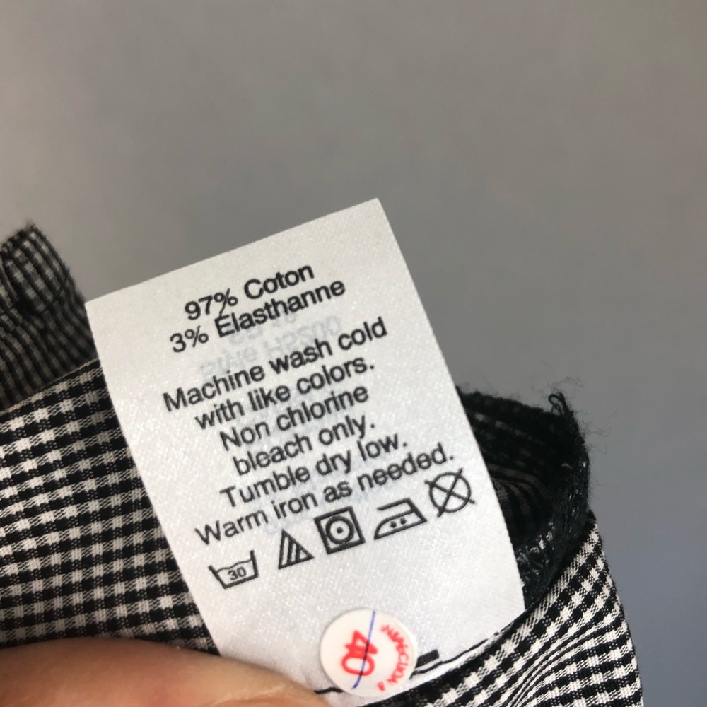 J. Crew Blouse Bell Sleeve Top Gingham Plaid - Picture 7 of 14